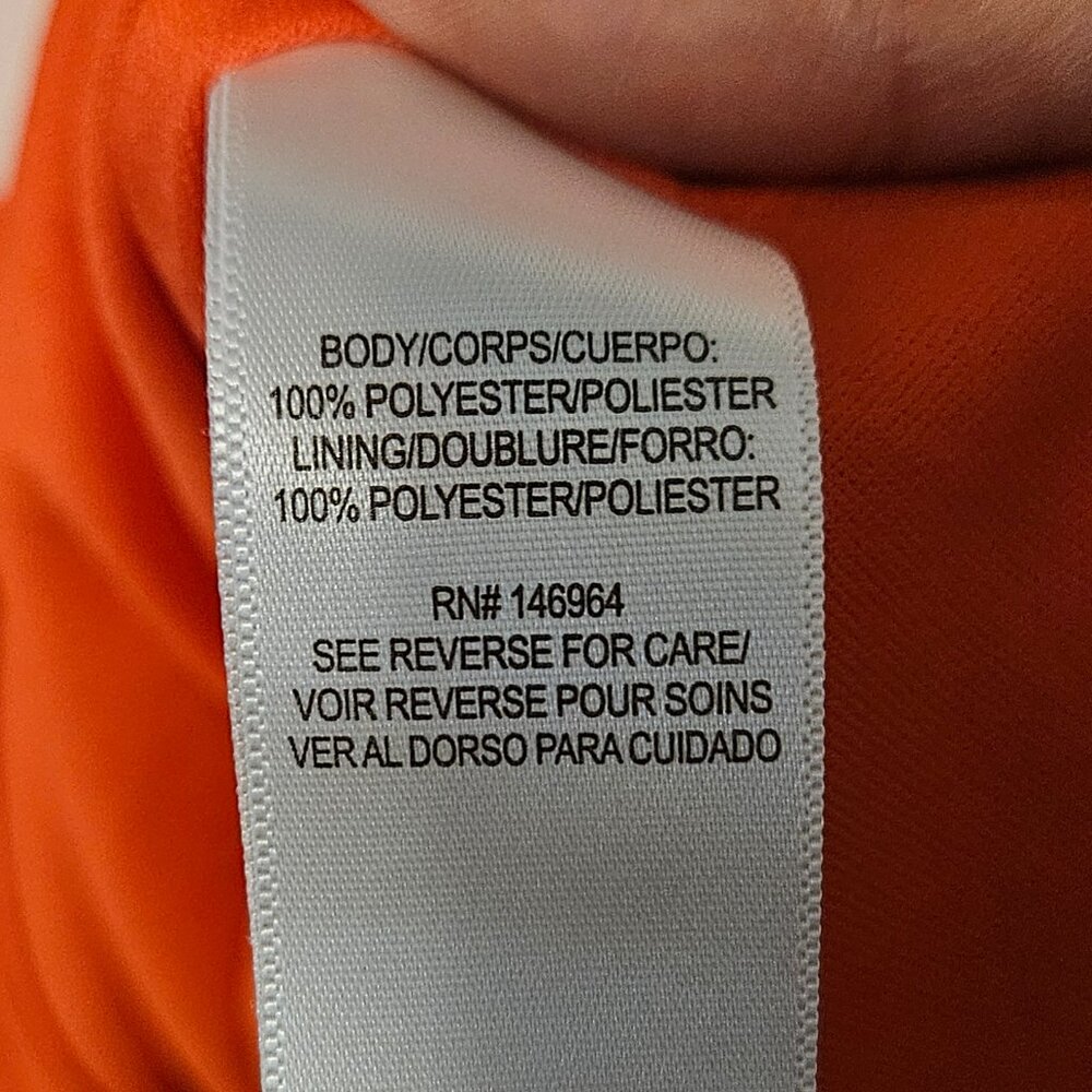 Julia Jordan balloon-sleeve orange dress, size 10 - Picture 5 of 5